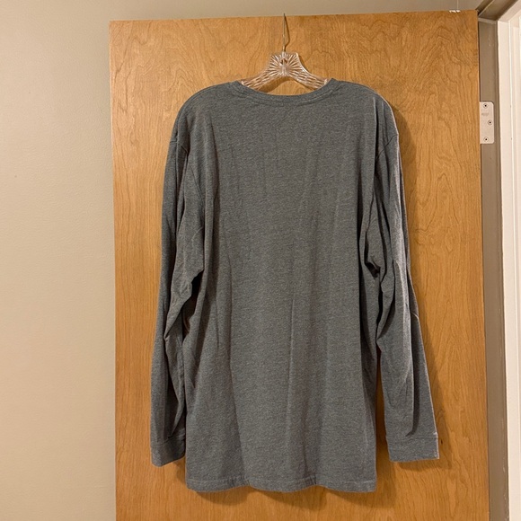 Men's CAT XL Gray Single Pocket Long Sleeve Shirt - Picture 3 of 8